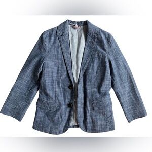 Boden Blue Blazer with Relaxed Silhouette